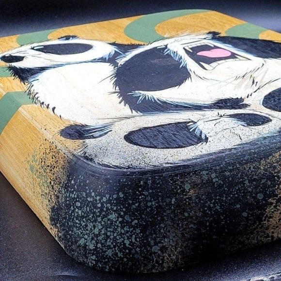 PANDA KING Original Painting & Sketch by Aaron WOES MARTIN a.k.a ANGRY WOEBOTS - Picture 4 of 12